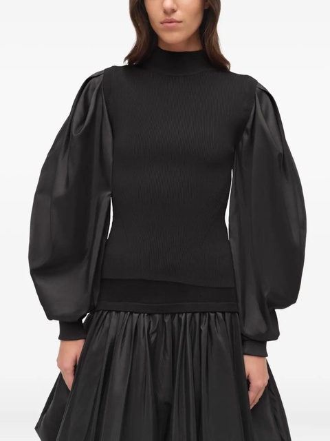 Simkhai Jackie long-sleeve blouse - Black - zdjęcie produktu nr 2