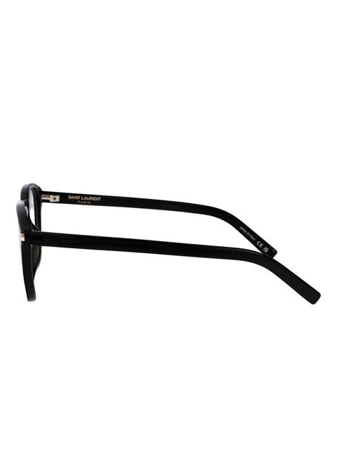 Saint Laurent Eyewear round-frame glasses - Black - zdjęcie produktu nr 1