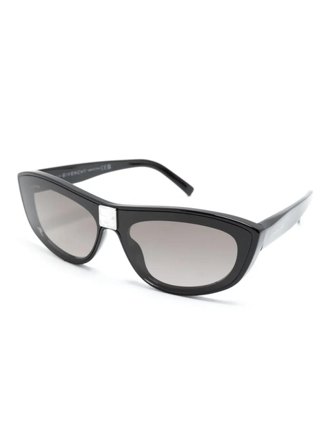 Givenchy Eyewear logo-plaque cat-eye sunglasses - Black - zdjęcie produktu nr 2