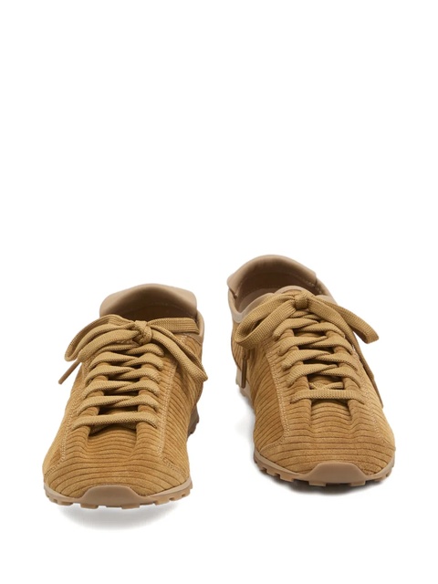 Jacquemus The Tennis embossed-suede low-top sneakers - Brown - zdjęcie produktu nr 2