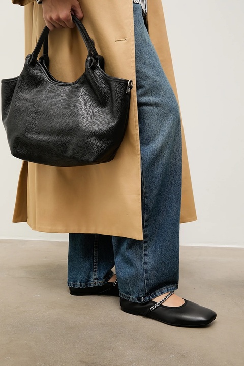 Answear.LAB baleriny skórzane kolor czarny - zdjęcie produktu nr 1