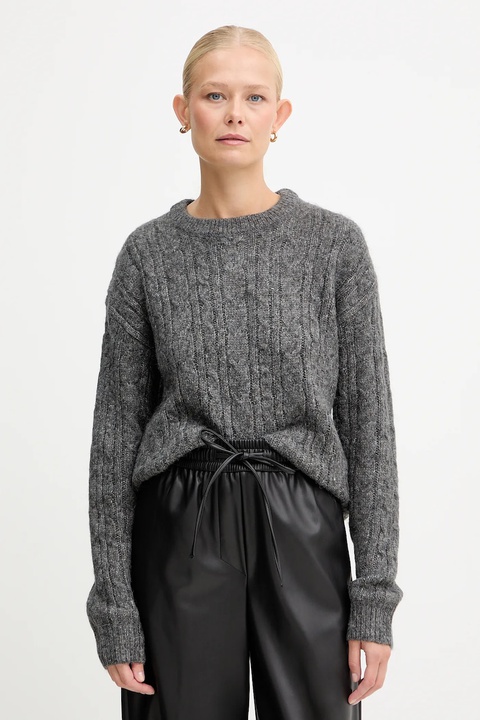 Silvian Heach sweter z domieszką wełny MARKOVKA damski kolor szary GPA25146MA - zdjęcie produktu nr 1