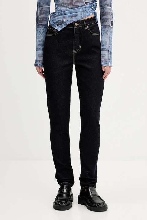 Guess Jeans jeansy damskie kolor granatowy W4BA92 D5CB4 - zdjęcie produktu nr 1