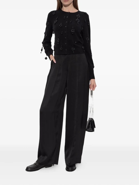 Tory Burch embellished button-fastening sweater - Black - zdjęcie produktu nr 2