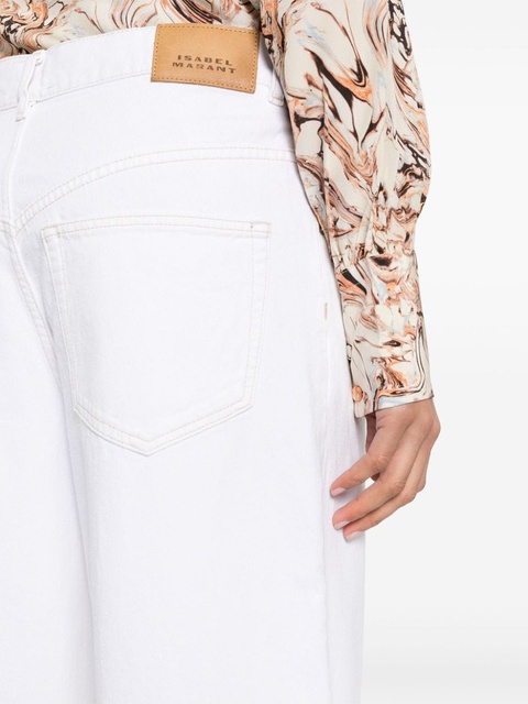 ISABEL MARANT Joanny mid-rise straight-leg jeans - White - zdjęcie produktu nr 2
