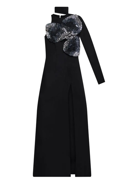 AREA embroidered erystal gown - Black - zdjęcie produktu nr 1