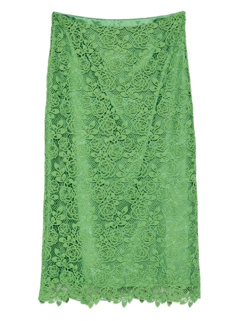 Anna Sui floral lace skirt - Green - zdjęcie produktu nr 1