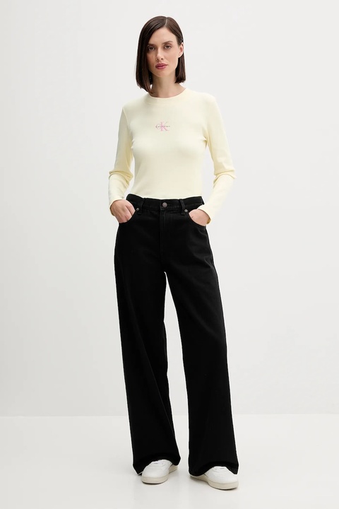 Calvin Klein Jeans jeansy damskie high waist LV047D713G - zdjęcie produktu nr 2