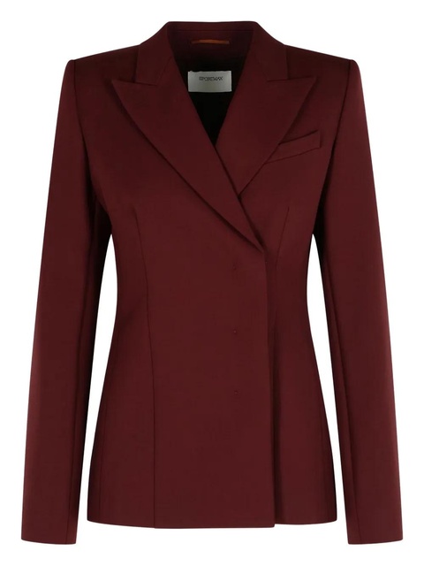Sportmax peak-lapels blazer - Red - zdjęcie produktu nr 1