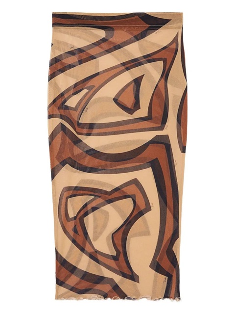 PUCCI Labirinto-print midi skirt - Neutrals - zdjęcie produktu nr 1