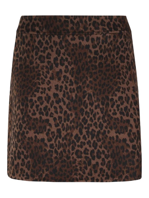 MC2 Saint Barth Eira leopard mini skirt - Brown - zdjęcie produktu nr 1