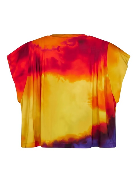 Rabanne tie-dye pleated T-shirt - Yellow - zdjęcie produktu nr 2