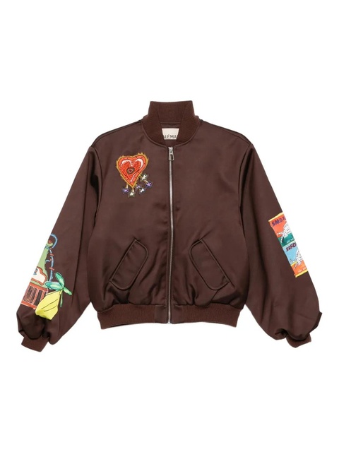 ALEMAIS graphic-print jacket - Brown - zdjęcie produktu nr 1