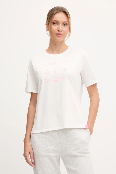 BOGNER Fire+Ice t-shirt bawełniany LOTTE damski kolor biały 54527308 - zdjęcie produktu nr 1