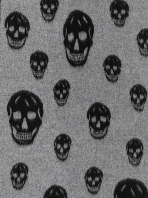 Alexander McQueen fringed scarf - Grey - zdjęcie produktu nr 2