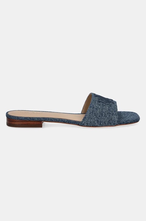 Lauren Ralph Lauren klapki Everley Sld damskie kolor niebieski 802966836001 - zdjęcie produktu nr 2