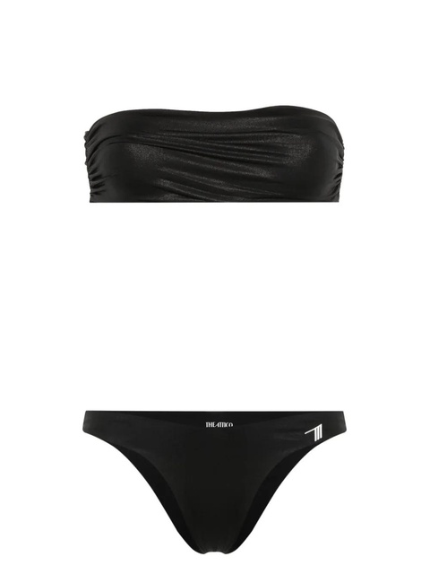 The Attico rubberised-logo bikini - Black - zdjęcie produktu nr 1
