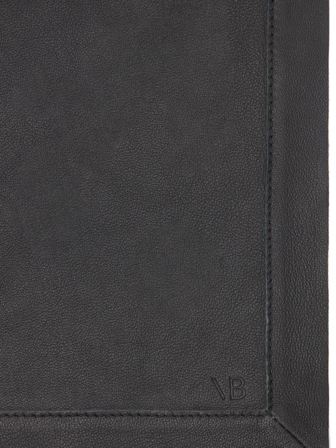 Victoria Beckham logo-debossed leather scarf - Black - zdjęcie produktu nr 1