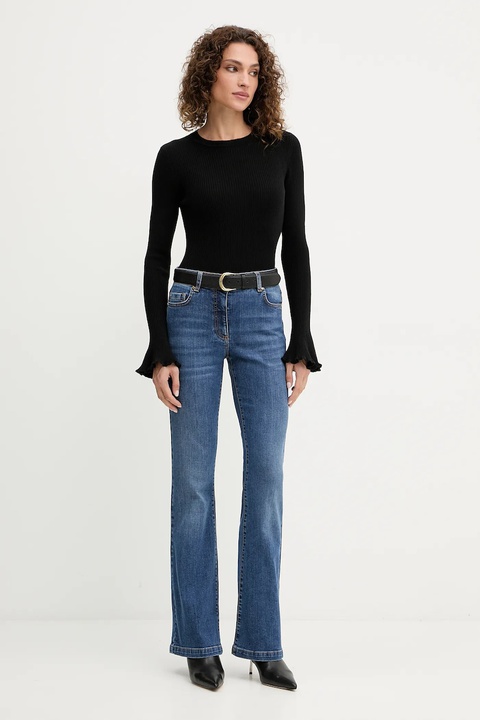 Luisa Spagnoli jeansy damskie high waist 542429 - zdjęcie produktu nr 2