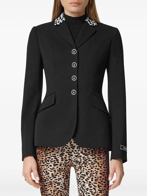 Versace Dalmatian-print riding jacket - Black - zdjęcie produktu nr 2