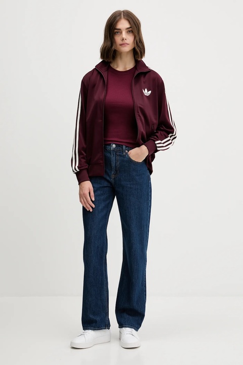 adidas Originals bluza Firebird damska kolor czerwony z aplikacją KH1592 - zdjęcie produktu nr 2