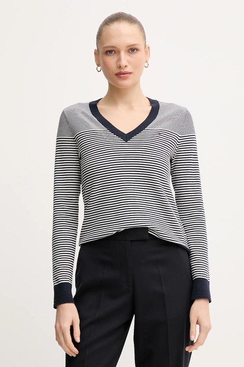Tommy Hilfiger sweter damski kolor granatowy WW0WW40098 - zdjęcie produktu nr 1