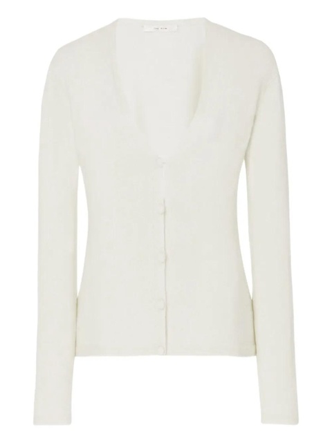 The Row v-neck cashmere cardigan - Green - zdjęcie produktu nr 1