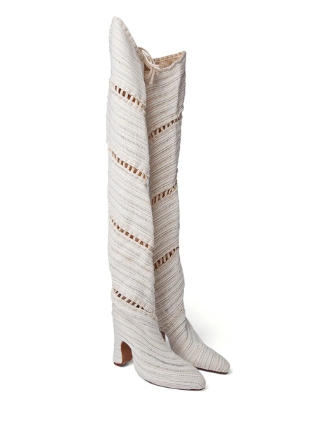 Isa Boulder Amend knee-length boots - White - zdjęcie produktu nr 2