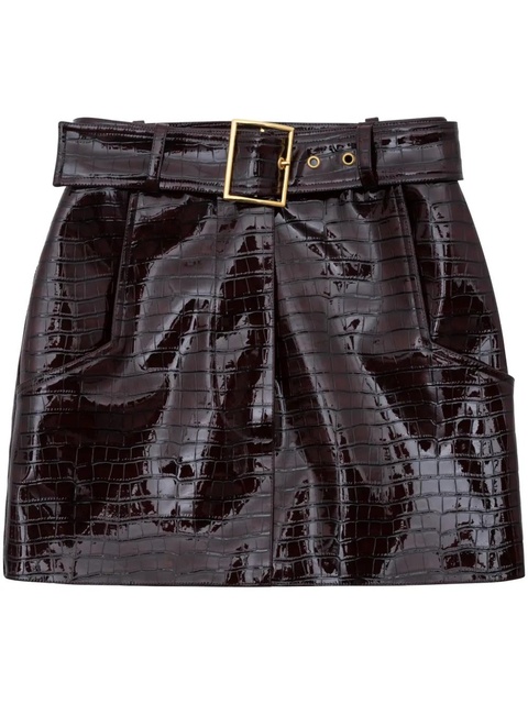 Rowen Rose belted mini skirt - Red - zdjęcie produktu nr 1