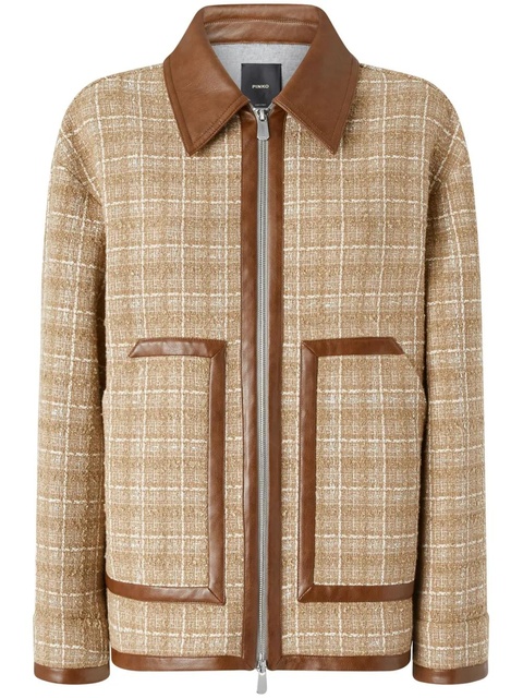 PINKO tweed shirt jacket - Neutrals - zdjęcie produktu nr 2