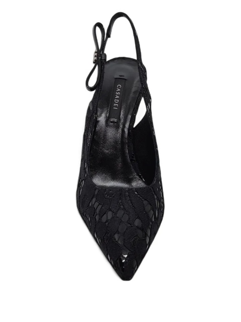 Casadei lace slingback pumps - Black - zdjęcie produktu nr 1