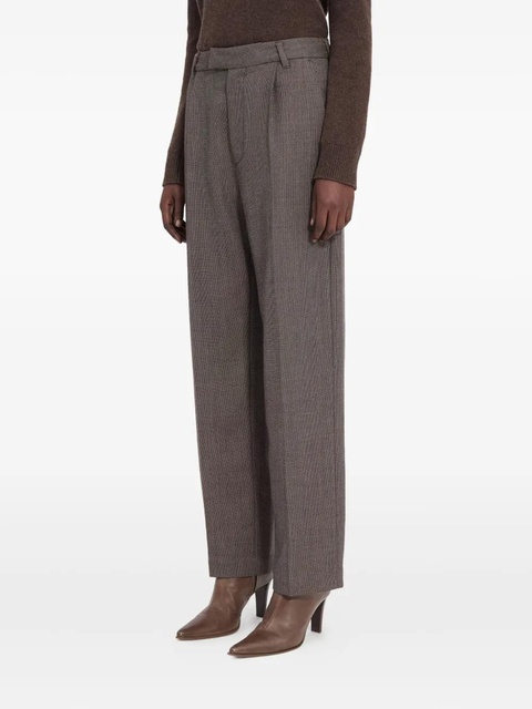 MM6 Maison Margiela pleated herringbone trousers - Grey - zdjęcie produktu nr 2