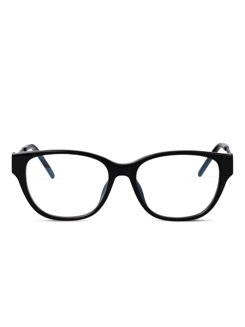 Saint Laurent Eyewear oval-frame glasses - Black - zdjęcie produktu nr 1