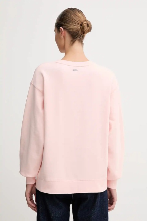 Barbour bluza bawełniana damska kolor różowy z aplikacją LOL0591 - zdjęcie produktu nr 2