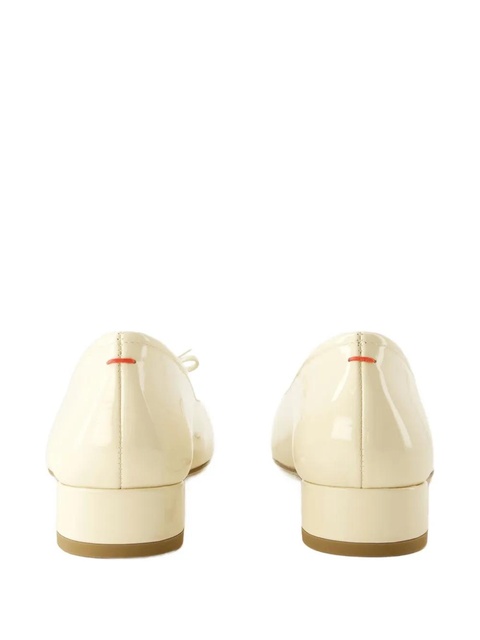Aeyde patent-leather bow flats - Neutrals - zdjęcie produktu nr 2