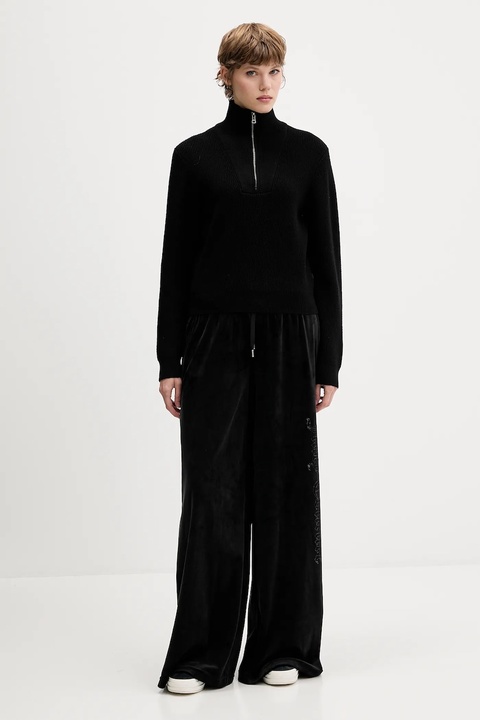 Guess Jeans sweter damski kolor czarny z półgolfem W5BR07 Z0572 - zdjęcie produktu nr 2