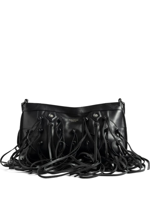 Zadig&Voltaire leather-fringe clutch bag - Black - zdjęcie produktu nr 1