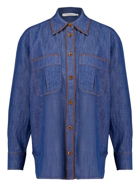ZIMMERMANN Ascension shirt - Blue - zdjęcie produktu nr 1
