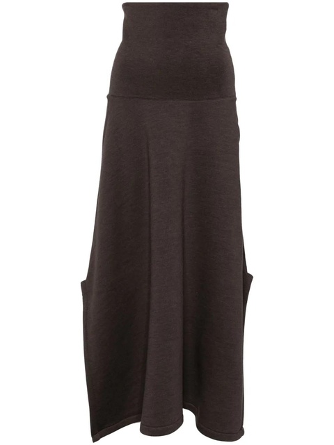 LEMAIRE high-rise A-line skirt - Brown - zdjęcie produktu nr 1