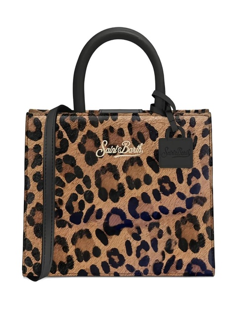 MC2 Saint Barth mini Shop Bag animal print tote bag - Brown - zdjęcie produktu nr 1