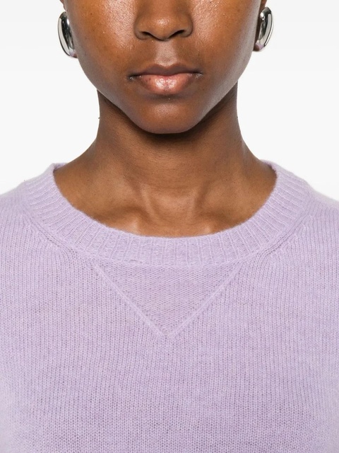 SOLOTRE V-neck sweater - Purple - zdjęcie produktu nr 2