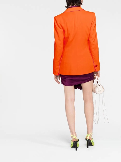 Vivienne Westwood multiple-pocket single-breasted blazer - Orange - zdjęcie produktu nr 2