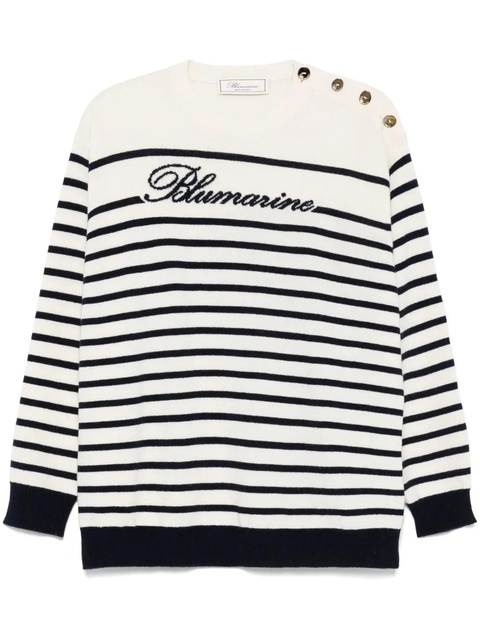 Blumarine striped sweater - Neutrals - zdjęcie produktu nr 1