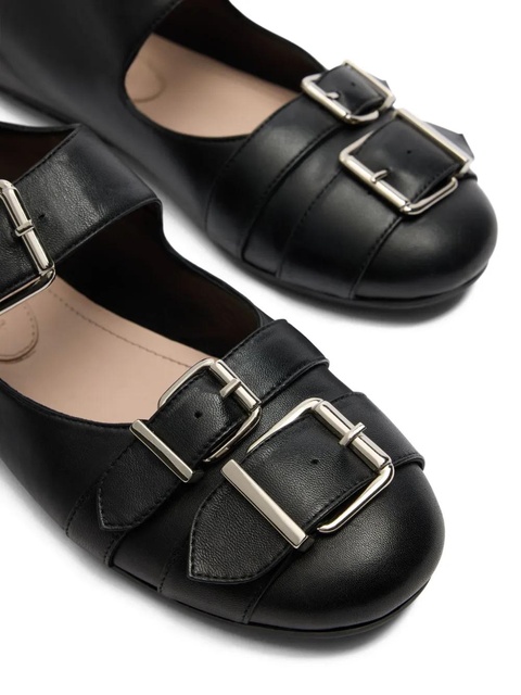 Simone Rocha double-buckle ballet flats - Black - zdjęcie produktu nr 2