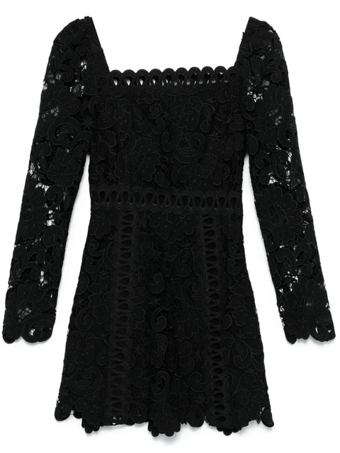 Maje floral-motif mini dress - Black - zdjęcie produktu nr 1
