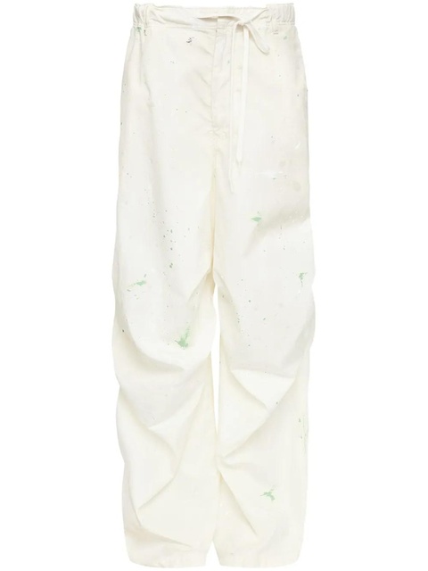 MM6 Maison Margiela paint-splatter trousers - White - zdjęcie produktu nr 1