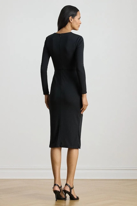 Lauren Ralph Lauren sukienka kolor czarny midi dopasowana 200980222 - zdjęcie produktu nr 2