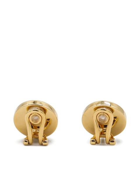Miu Miu round clip-on earrings - Gold - zdjęcie produktu nr 2