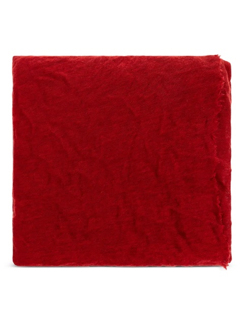 ISABEL MARANT raw-edge cashmere scarf - Red - zdjęcie produktu nr 1