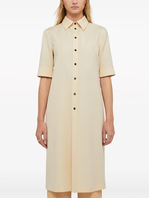 Jil Sander wool gabardine long shirt - Neutrals - zdjęcie produktu nr 2